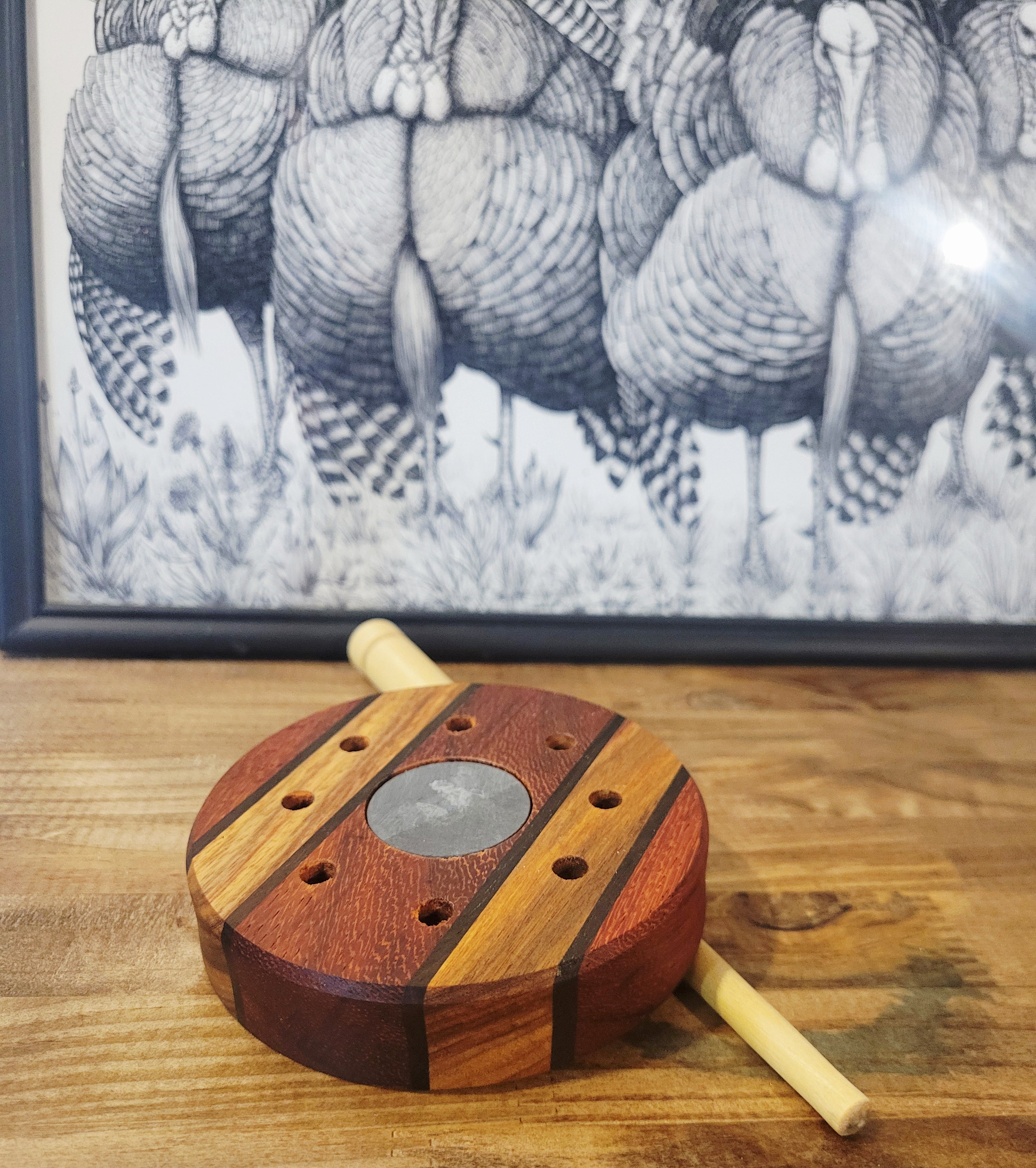 Padauk double sided green slate